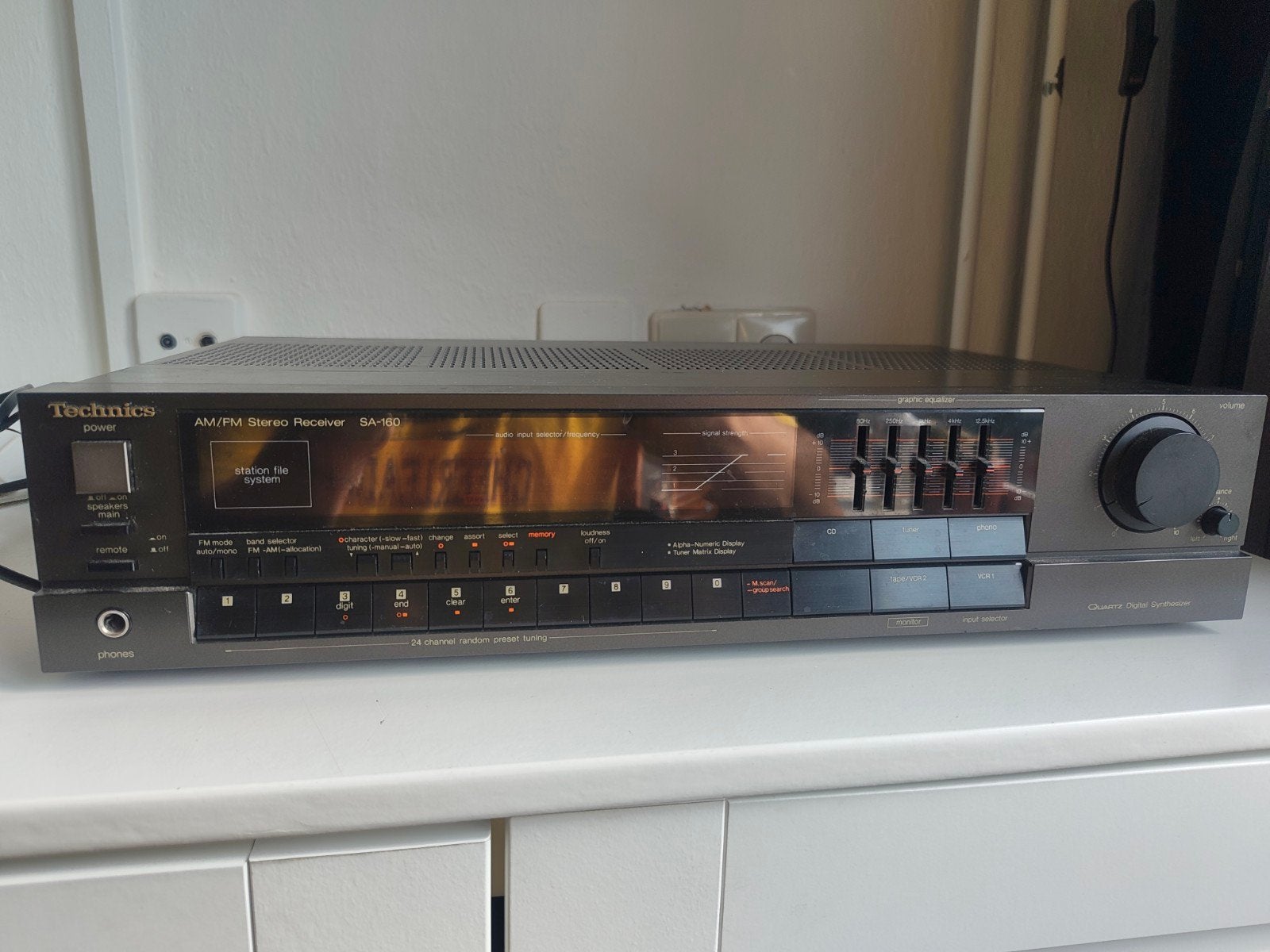 Technics SA-160 AM/FM Stereo Receiver, Gebruikt, 60 tot 120 watt, Stereo, Ophalen