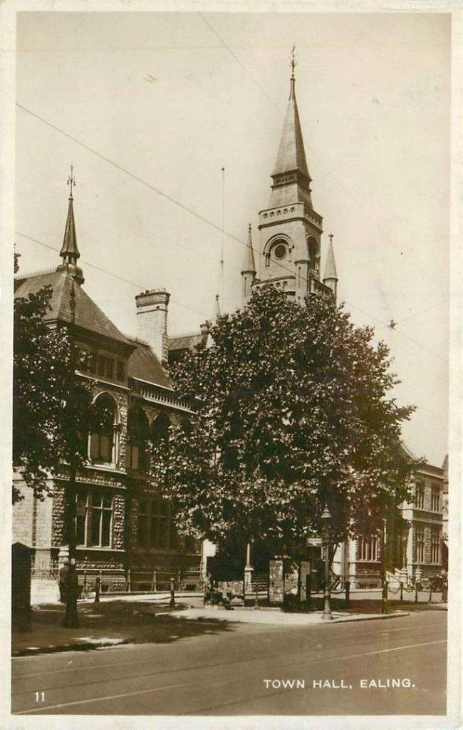 381-266-017 Ealing Town Hall, Verzenden, Voor 1920, Engeland