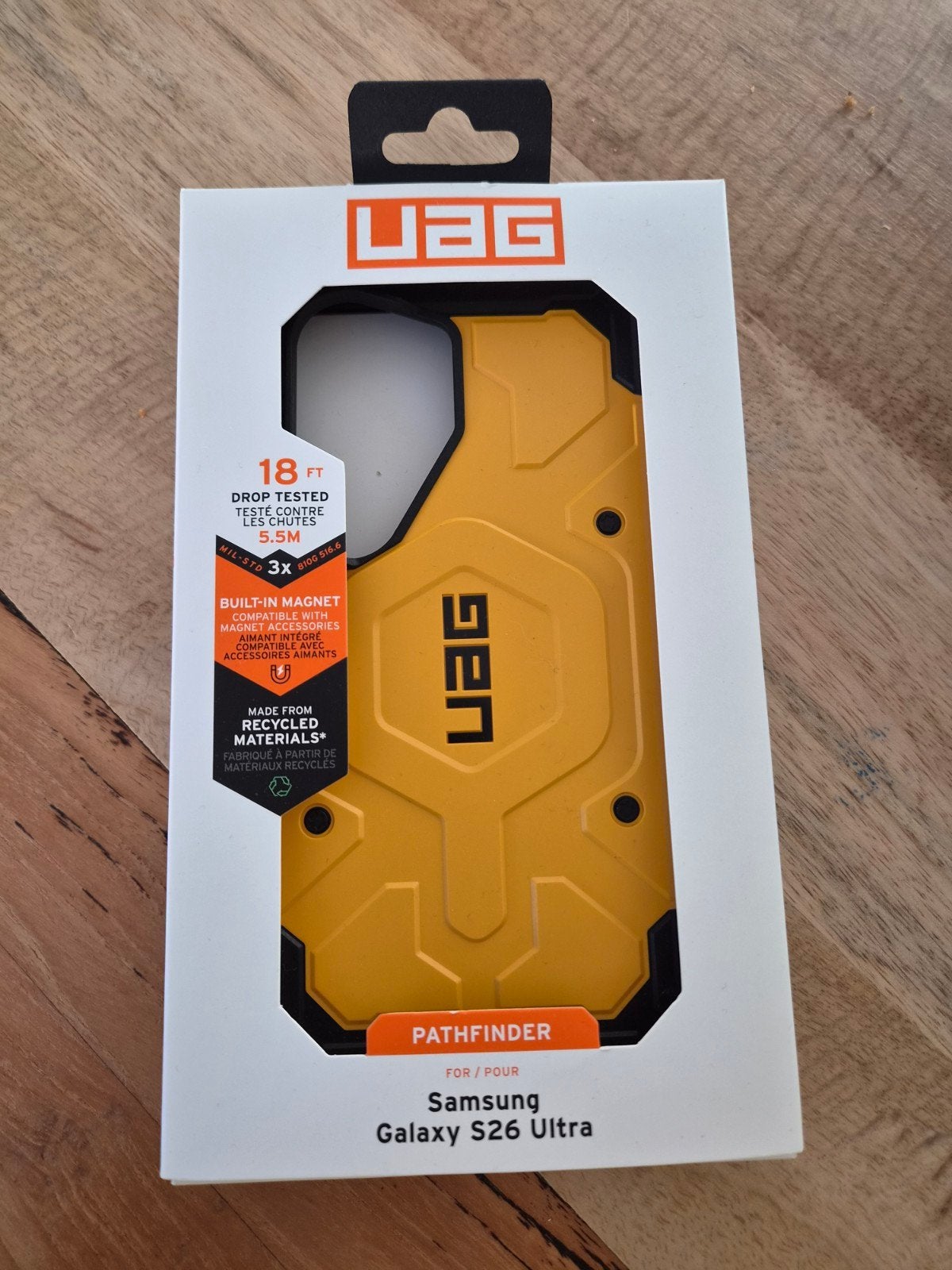UAG Pathfinder Hoesje voor Samsung Galaxy S26 Ultra - Geel, Ophalen of Verzenden, Nieuw, Overige modellen, Hoesje of Tasje
