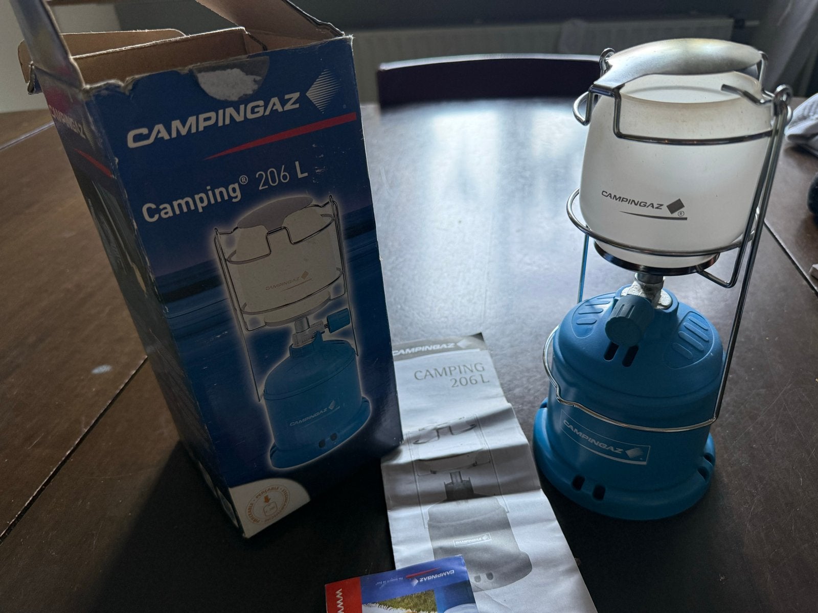Campingaz Camping 206 L Gaslamp - Zo goed als nieuw, Ophalen, Zo goed als nieuw
