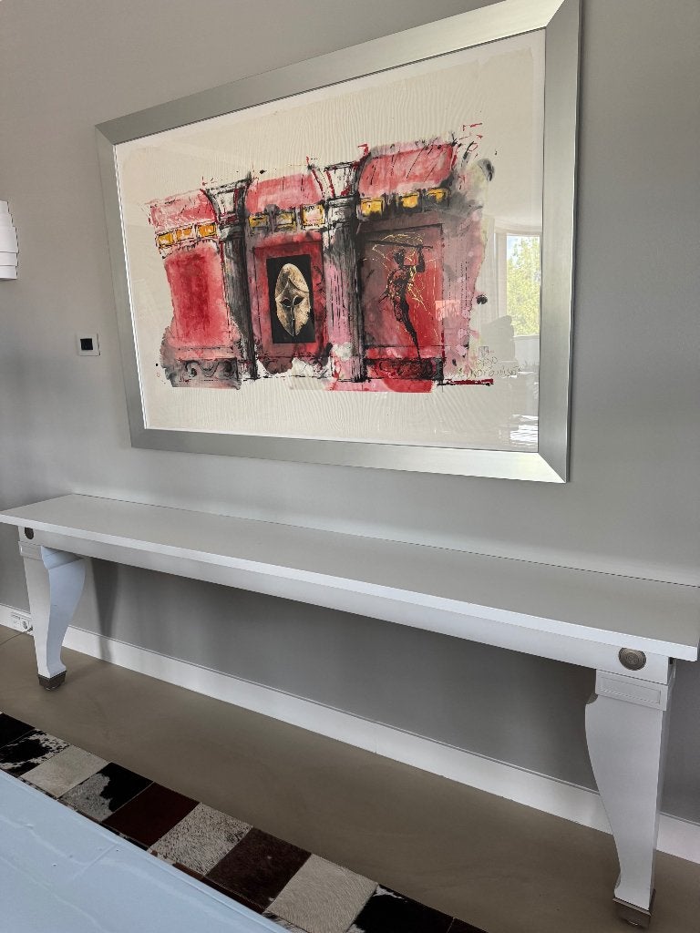 GIORGETTI witte Sitetables van Mensa Magna, Antiek en Kunst, Ophalen