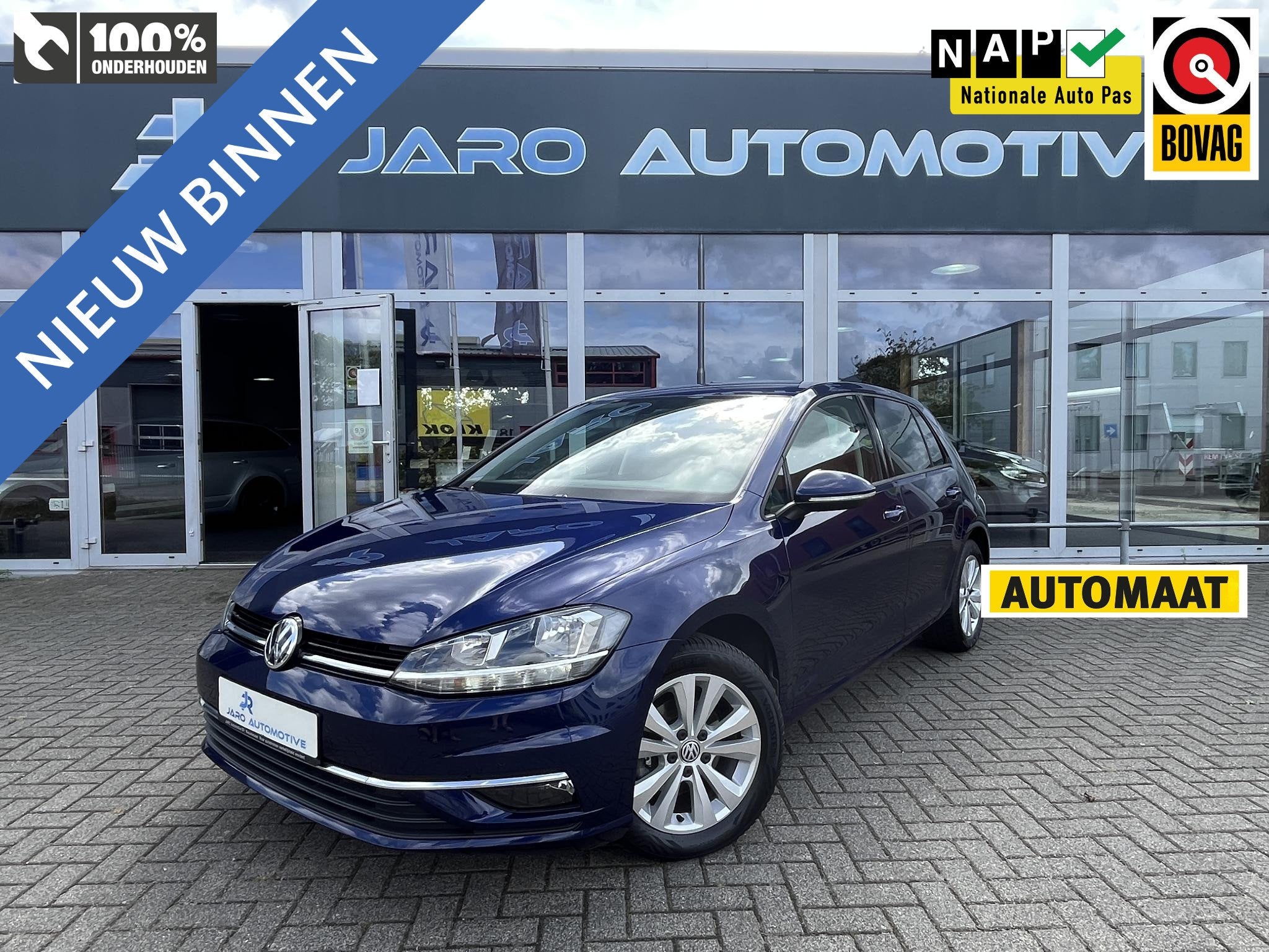 Volkswagen Golf 1.0 TSI Comfortline | AUTOMAAT | ACC | PDC V, Stof, Gebruikt, 1165 kg, Blauw