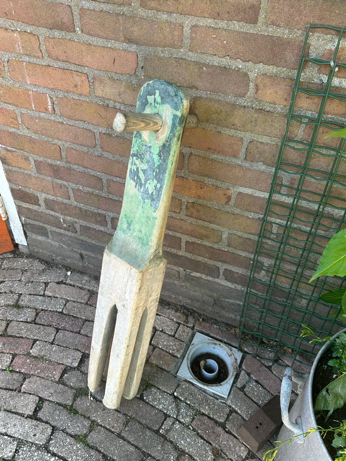 Antieke Wasstamper - Houten Wasklopper, Antiek en Kunst, Ophalen of Verzenden