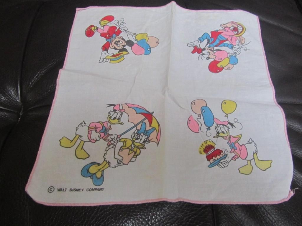 zakdoek    Donald Duck    retro / vintage, Ophalen of Verzenden, Donald Duck, Zo goed als nieuw, Beeldje of Figuurtje