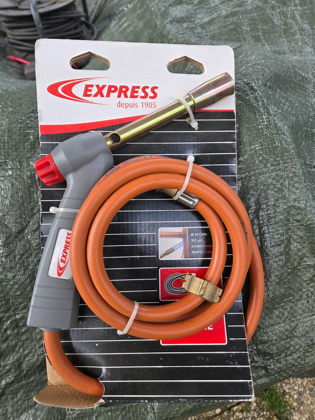 Gasbrander met slang 1,5M, Ophalen of Verzenden, Nieuw