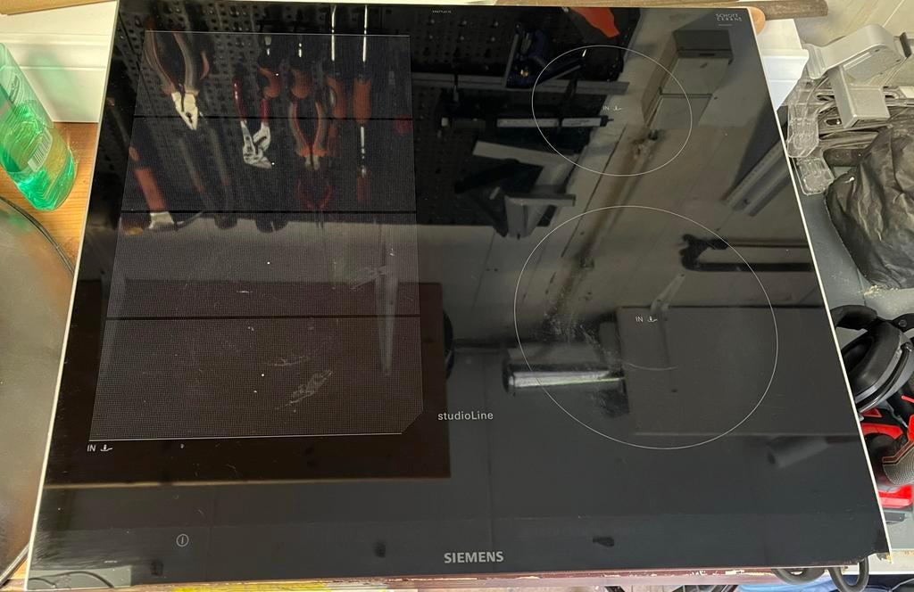 Siemens Studioline Inductie Kookplaat, Ophalen, 3 kookzones of minder, Zo goed als nieuw, Inbouw