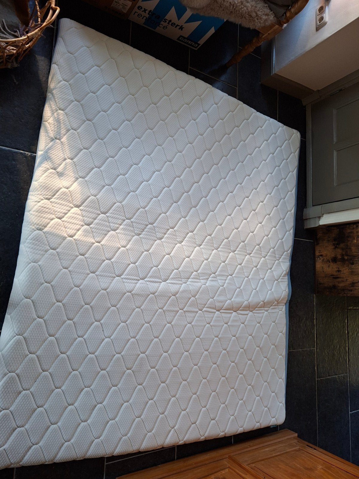 Matras topper 180x210x10 cm, Ophalen, 210 cm, Tweepersoons, Zo goed als nieuw