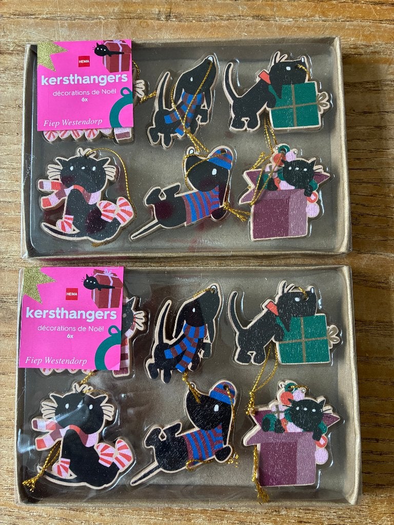2x Hema kersthangers - Siepie & Takkie - nieuw, Diversen, Ophalen of Verzenden, Nieuw