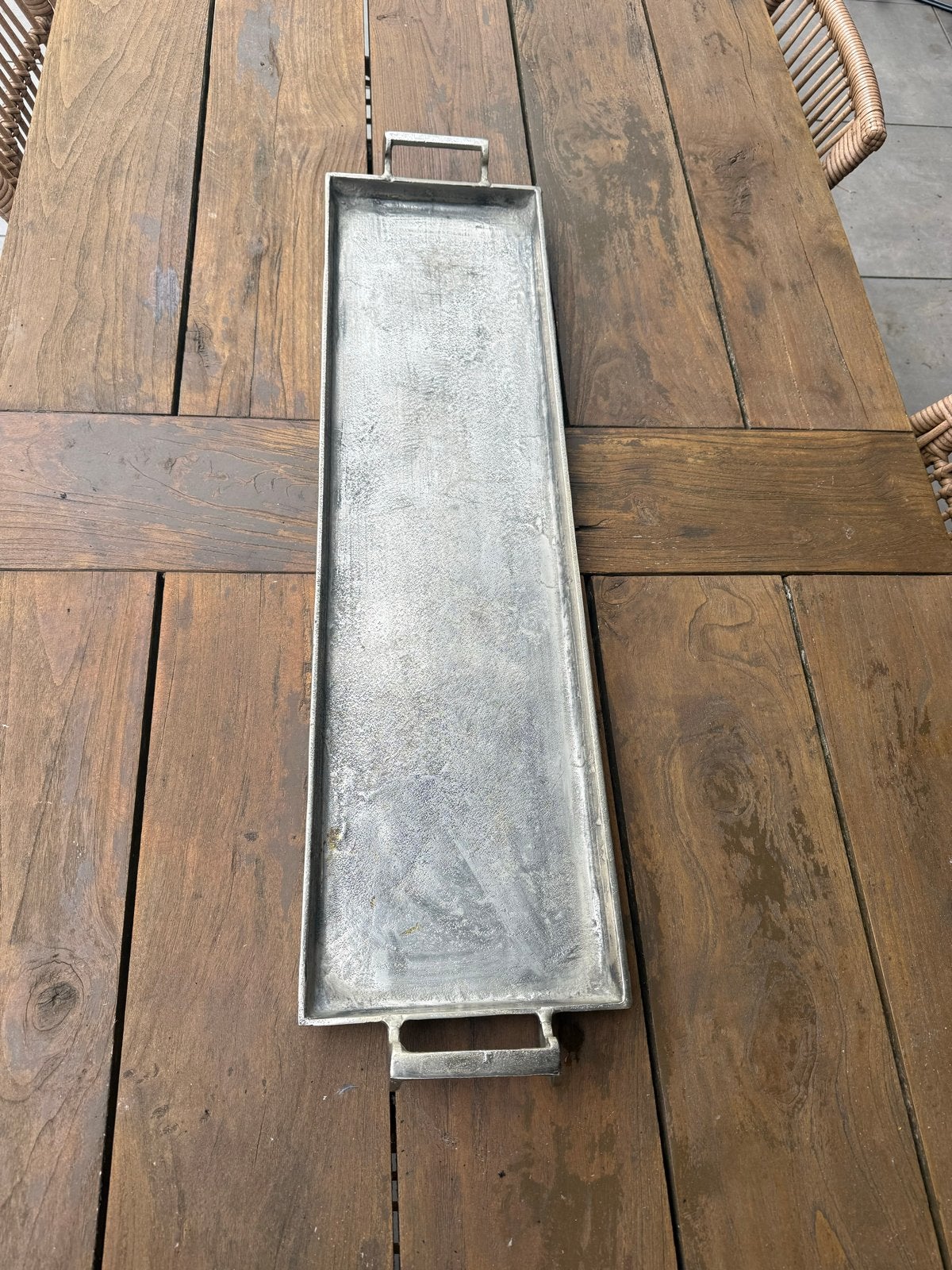 PTMD Groot Aluminium Dienblad - 89cm - oorspronk. prijs 129, Ophalen, Zo goed als nieuw, Dienblad, Metaal