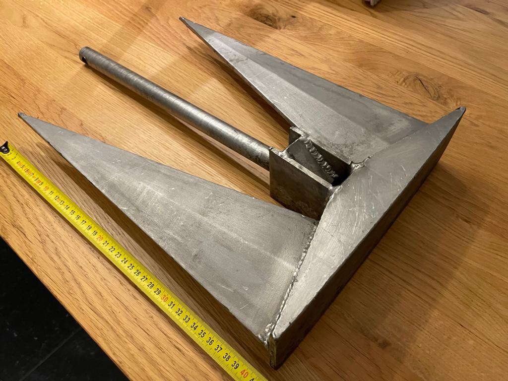 Rvs poolanker - 7,5 kg, Ophalen of Verzenden, Gebruikt, Overige typen