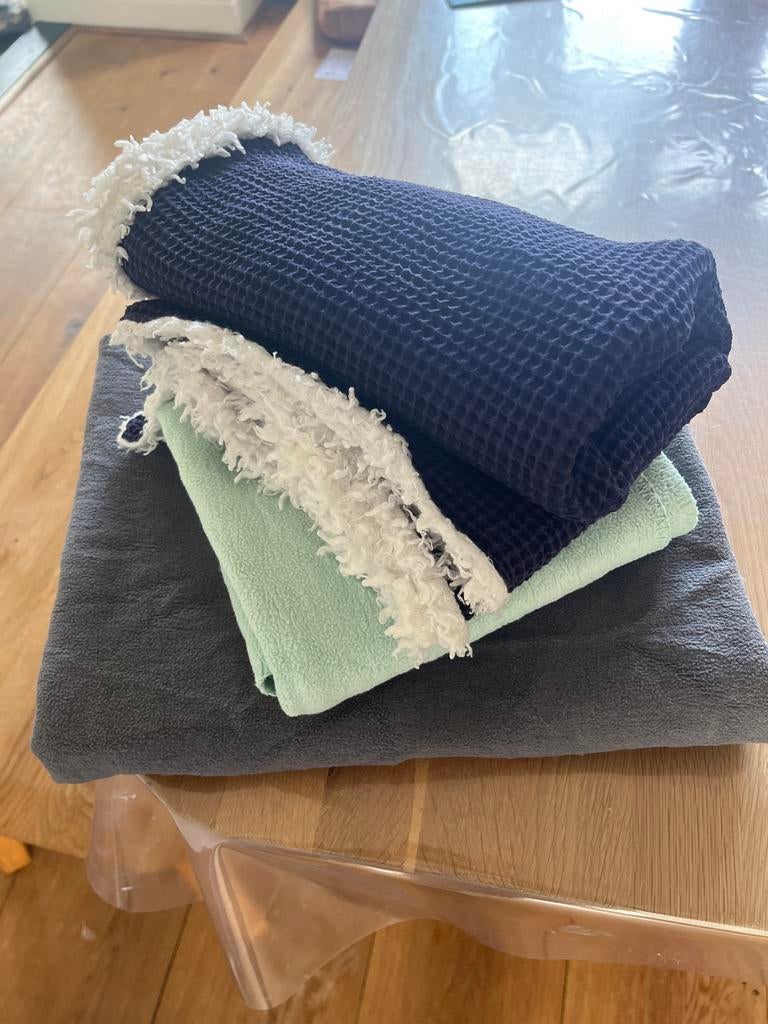 Set van 3 babydekens: Prenatal & handgemaakt, Ophalen of Verzenden, Zo goed als nieuw, Ledikant
