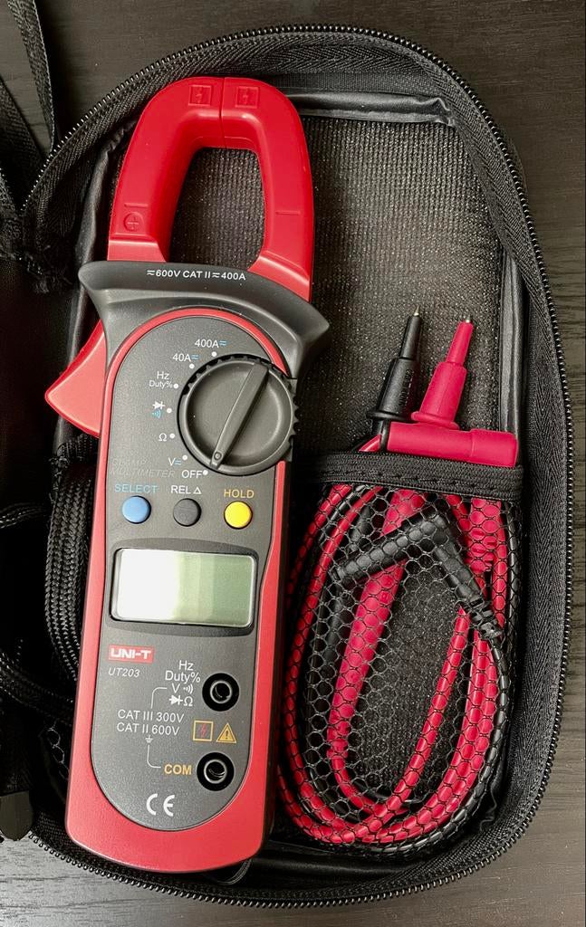 UNI-T UT203 Tangamperemeter Multimeter met Tas, Doe-het-zelf en Verbouw, Ophalen of Verzenden, Nieuw, Multimeter