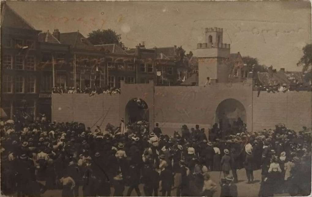 Delft 1908 - Lustrum Delftsch Studenten-Corps, Ophalen of Verzenden, Voor 1920, Gelopen, Zuid-Holland