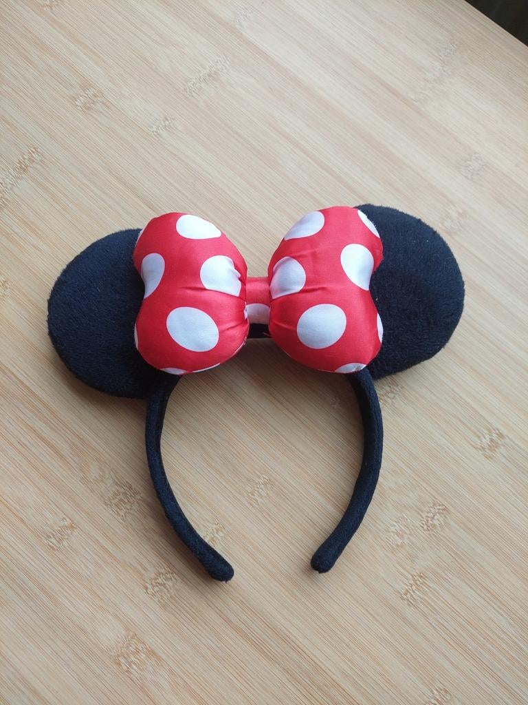 Minnie Mouse Diadeem met Stippen Strik, Ophalen of Verzenden, Mickey Mouse, Gebruikt, Kleding of Textiel
