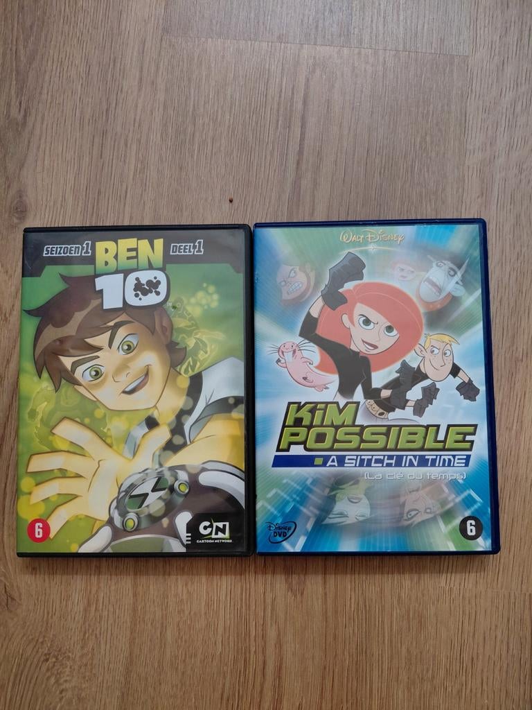 Ben 10 & Kim Possible dvd's. Cartoon Network. Disney., Cd's en Dvd's, Gebruikt, Tekenfilm, Amerikaans, Ophalen of Verzenden