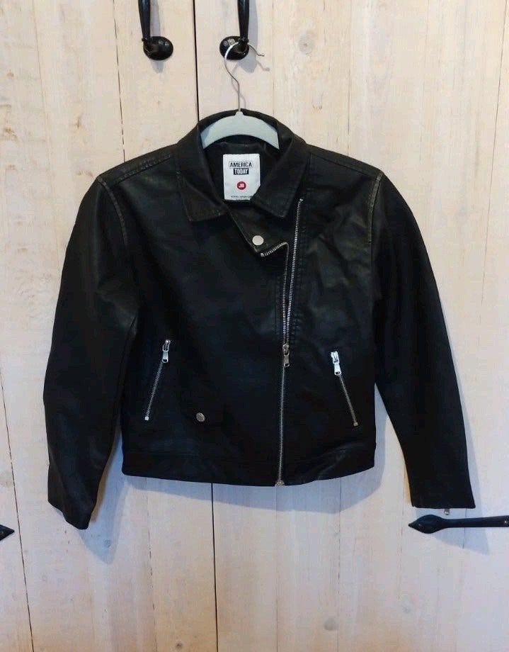 tussenjas / nepleren biker jacket America Today 134/140, America Today, Meisje, Ophalen of Verzenden, Zo goed als nieuw