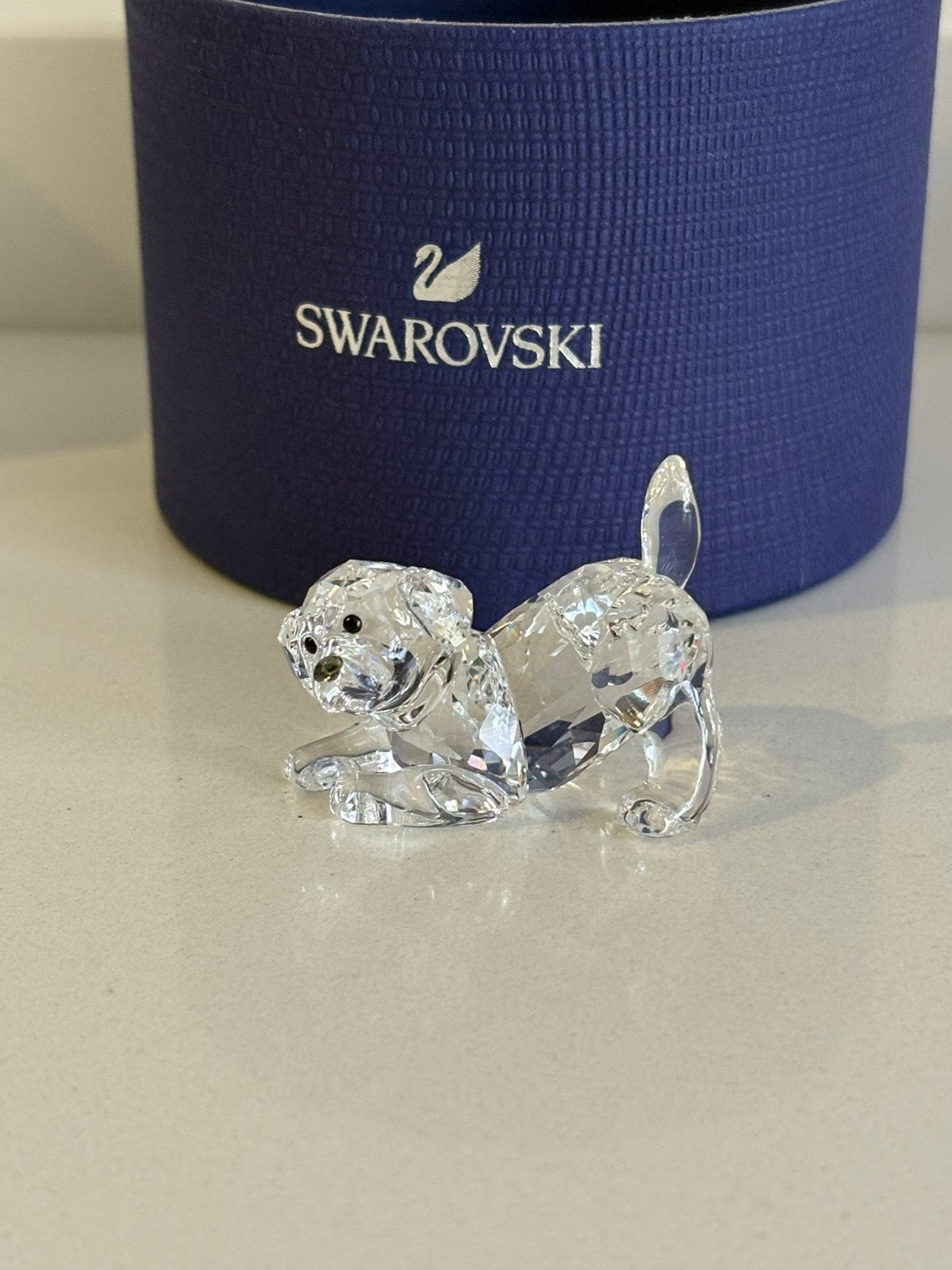 Swarovski labrador puppy, Verzamelen, Ophalen of Verzenden, Zo goed als nieuw, Figuurtje