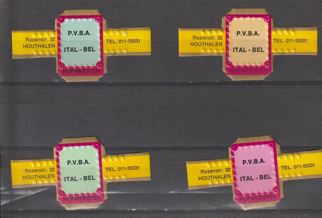 reeks 30    hofmeester  1-4      sigarenbanden, Ophalen of Verzenden, Zo goed als nieuw, Sigarenbandjes