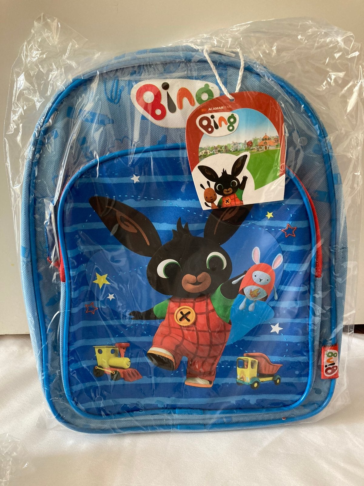 Nieuw rugtas / schooltas konijntje bing blauw, Ophalen of Verzenden, Nieuw, Overige merken