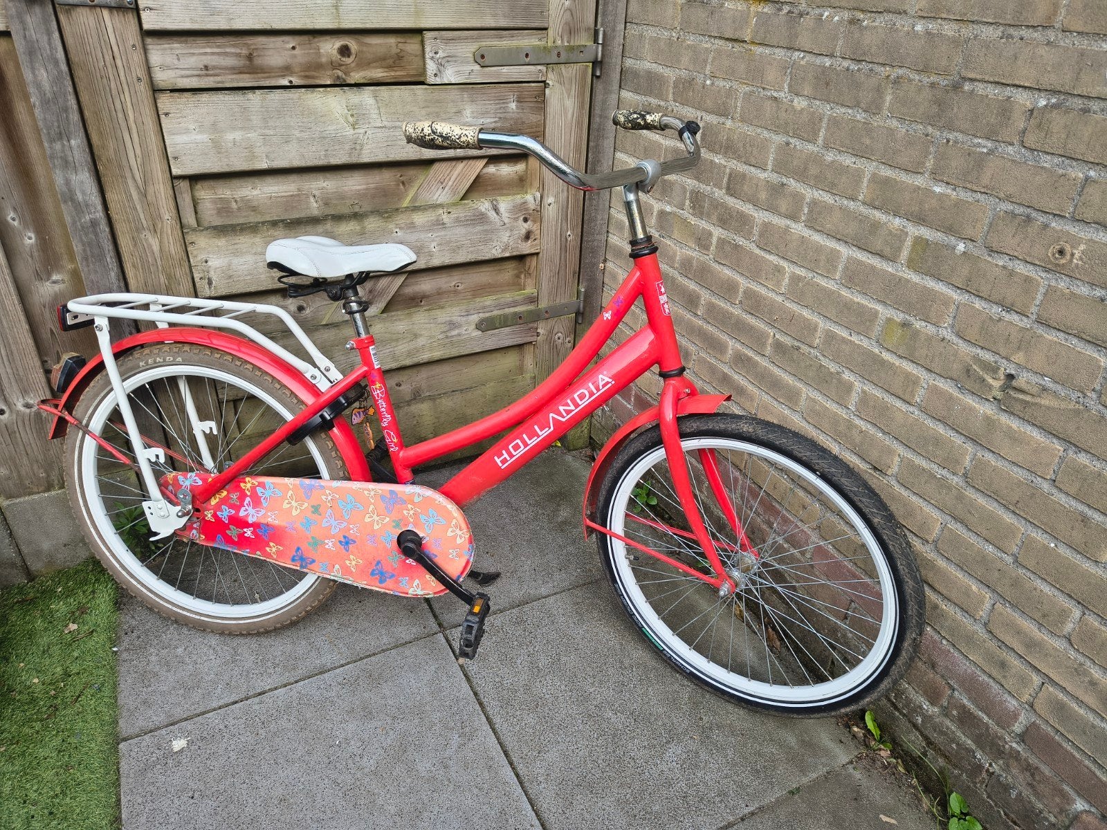 Hollandia Butterfly Girl meisjesfiets 24 inch, Ophalen, Gebruikt, Hollandia, Terugtraprem