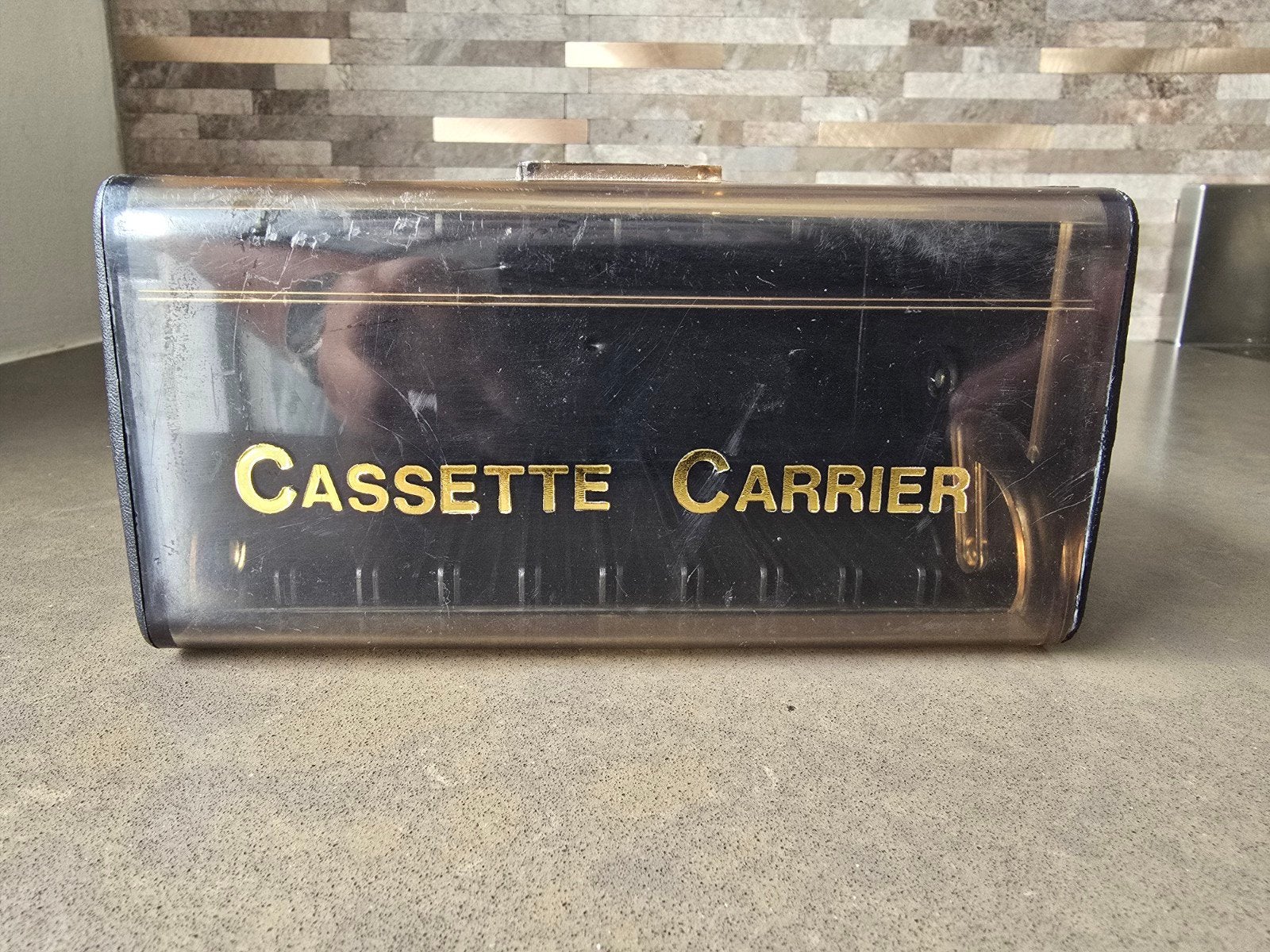 Vintage cassettehouder voor auto – Cassette Carrier, Ophalen of Verzenden, Huis en Inrichting