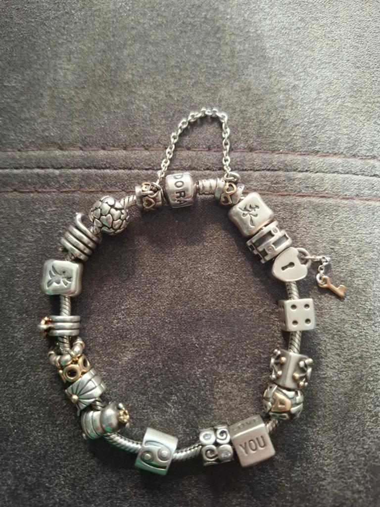 Pandora armband, Ophalen, Zo goed als nieuw, Zilver, Zilver