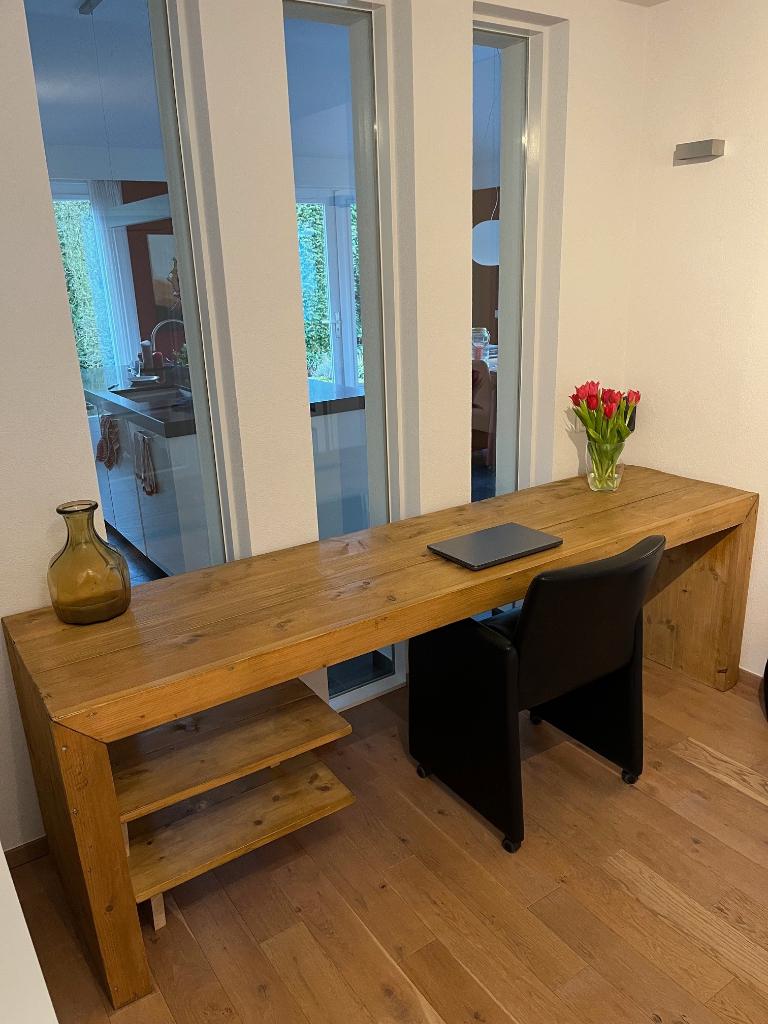 Bureau van steigerhout, Ophalen of Verzenden, Demontabel, Gebruikt