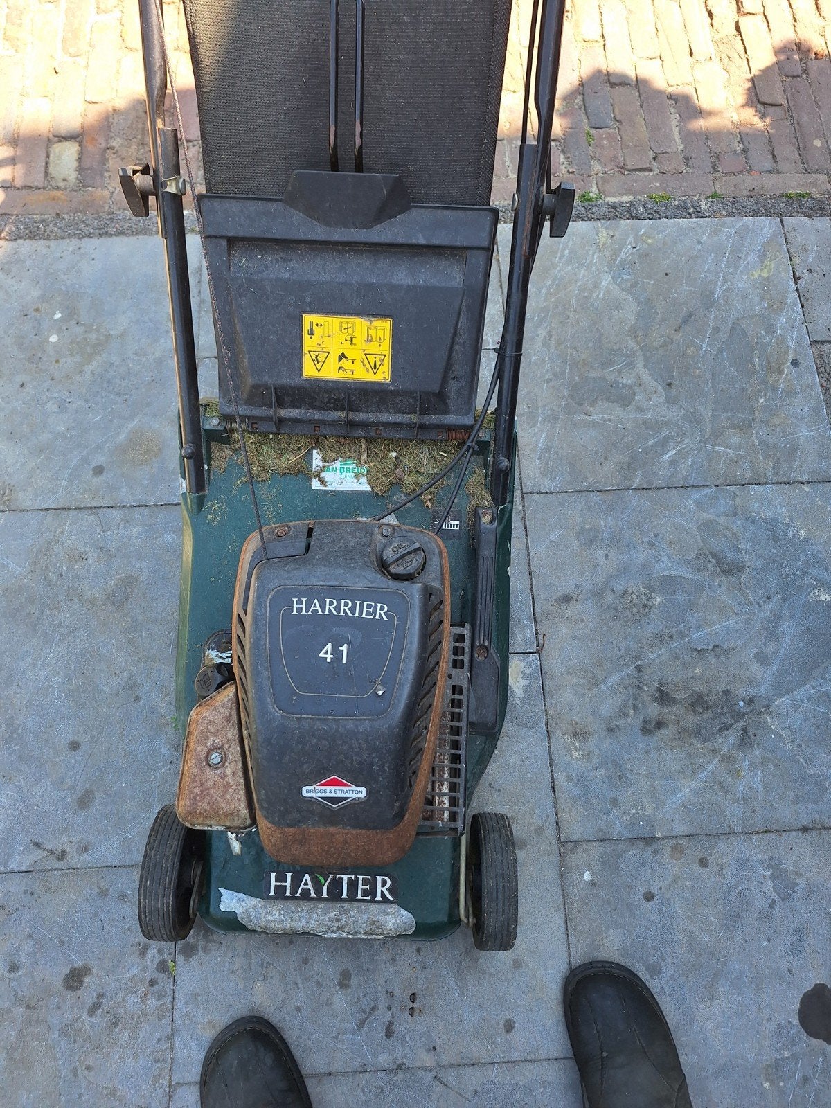 Hayter Harrier 41 Benzine Grasmaaier, Cirkelmaaier, Gebruikt, Ophalen of Verzenden, Hayter