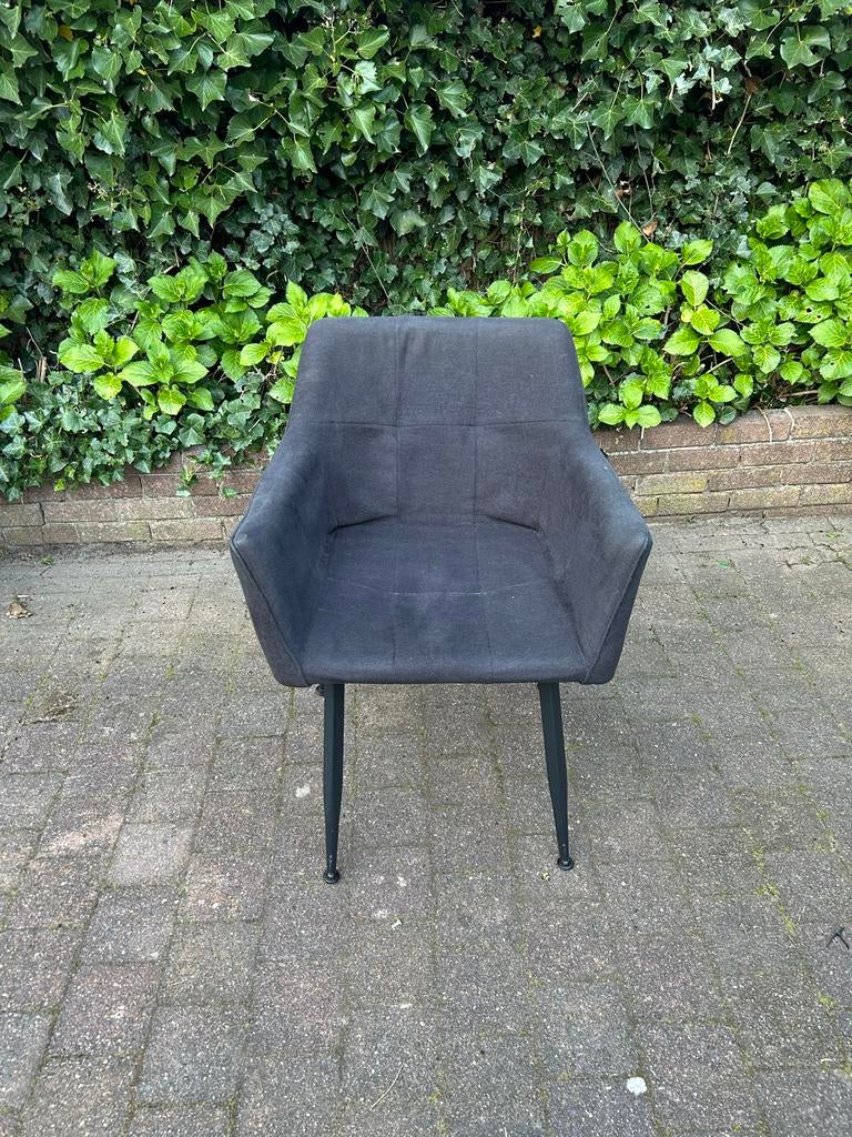 Grijze stoel van form, zeer mooi gebruikt, Gebruikt, Ophalen of Verzenden, Eén, Stof