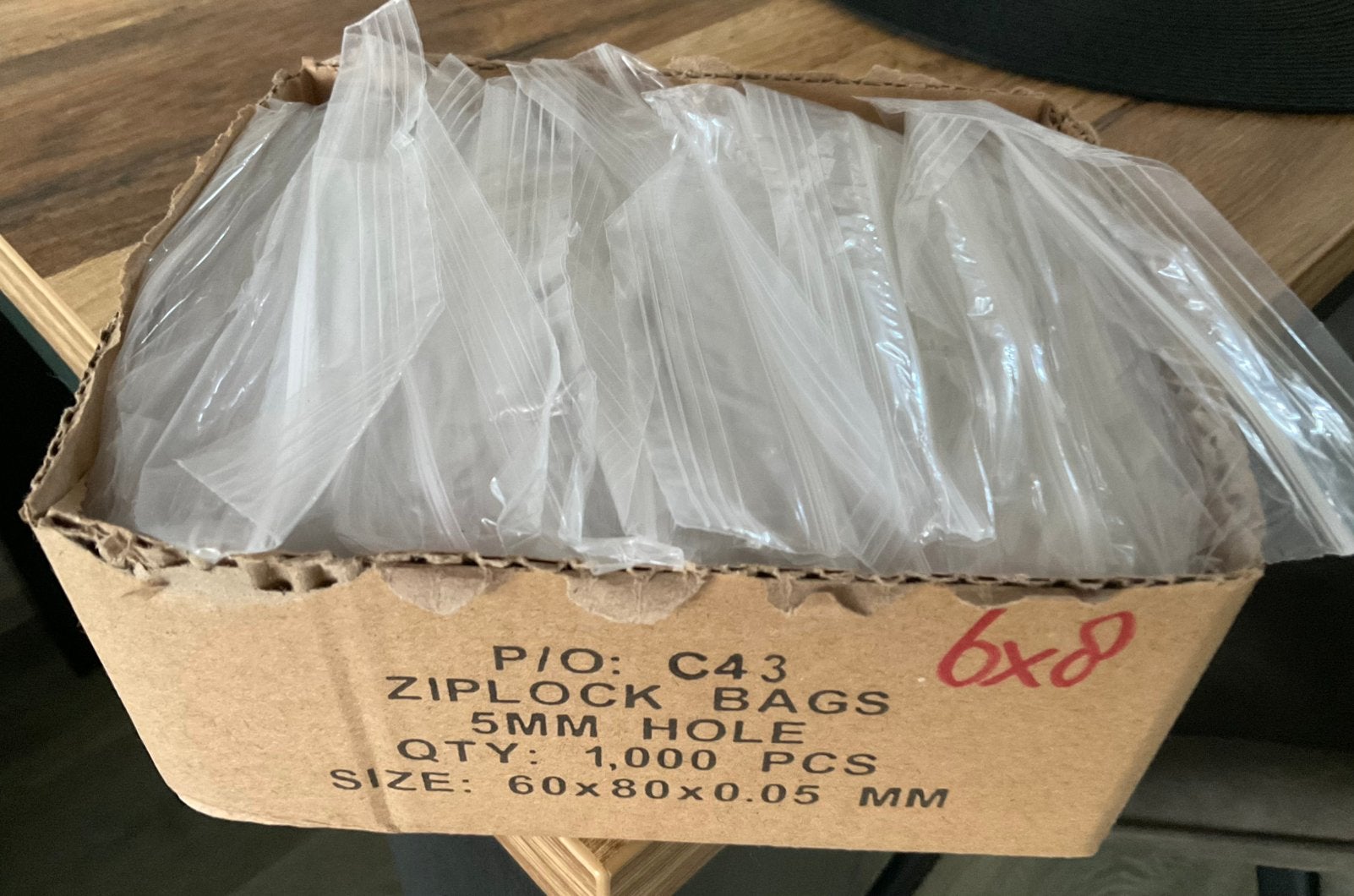 Gripzakjes 60x80 mm, 1000 stuks, 10 zakjes à 100 st (NIEUW), Ophalen of Verzenden, Nieuw