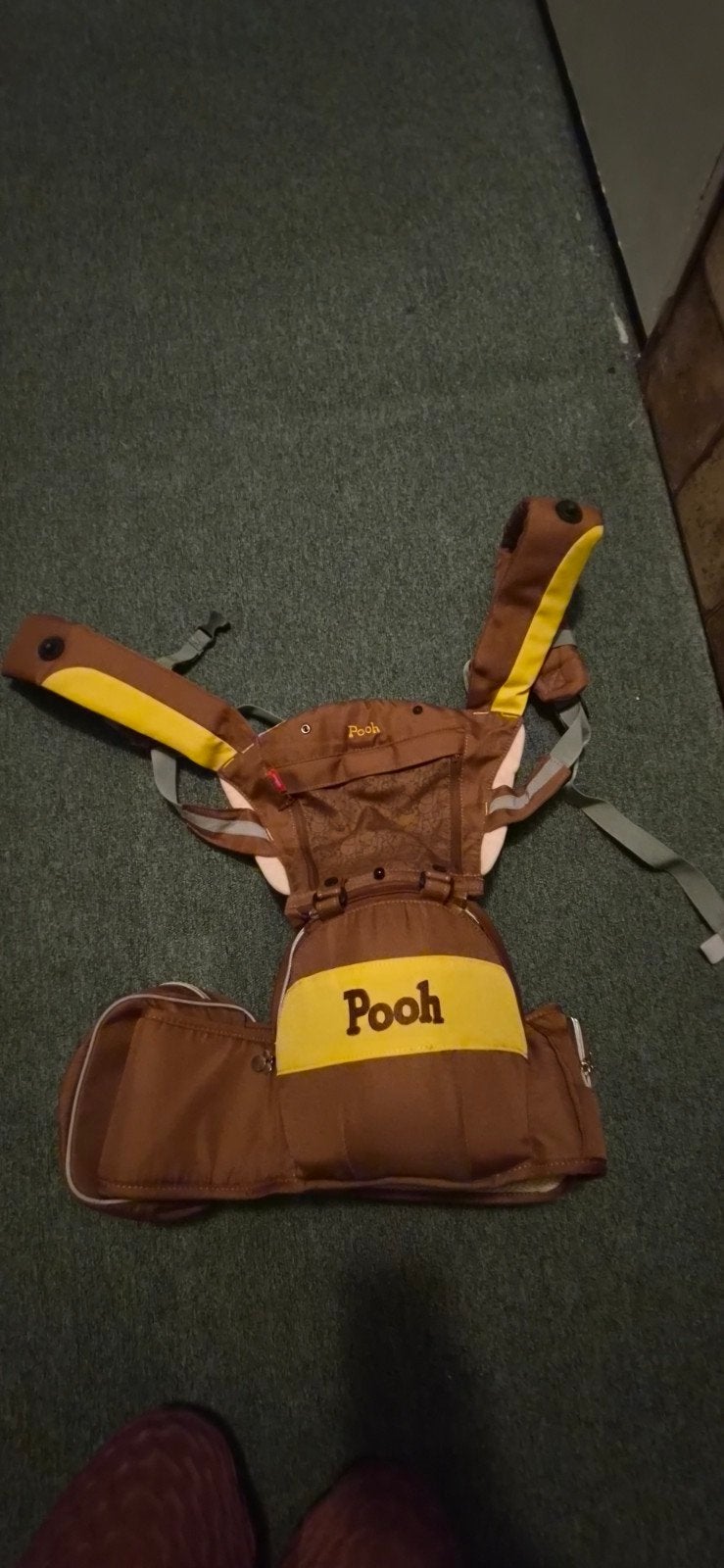 Pooh Draagzak - Bruin met Geel, Overige merken, Gebruikt, Buik of Rug, Ophalen of Verzenden