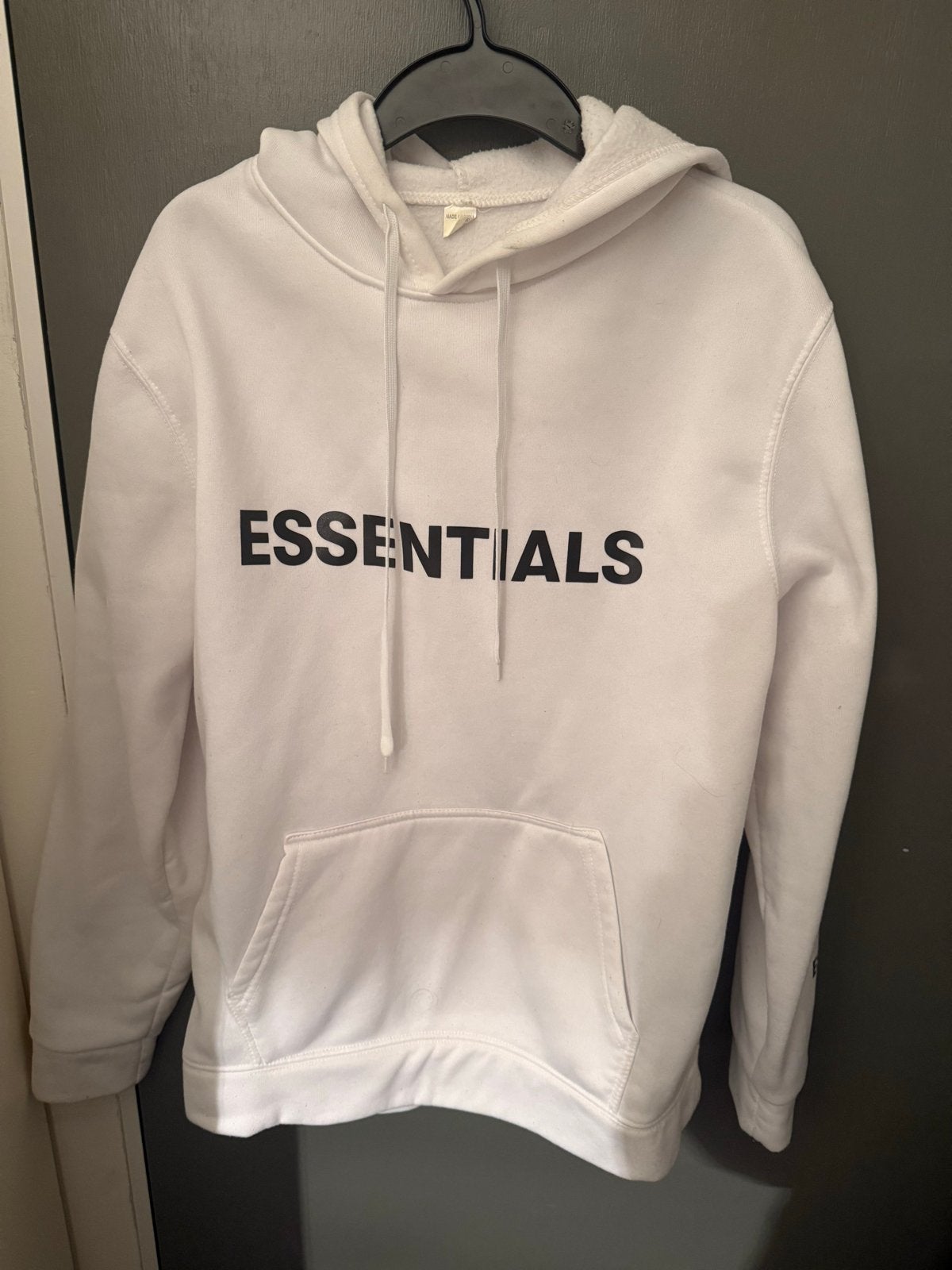Essentials Hoodie Wit Maat M, Ophalen of Verzenden, Gedragen, Maat 48/50 (M), Wit