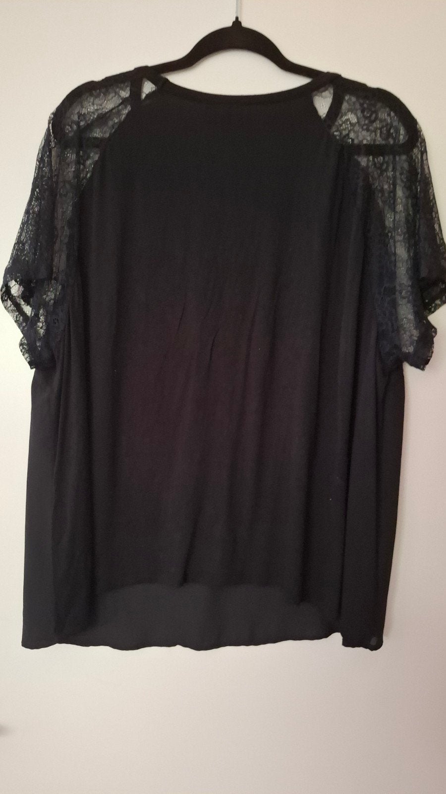 Zizzi groen shirt met kanten mouwen - Maat 50 52(L), Zizzi, Maat 46/48 (XL) of groter, Ophalen of Verzenden, Zo goed als nieuw