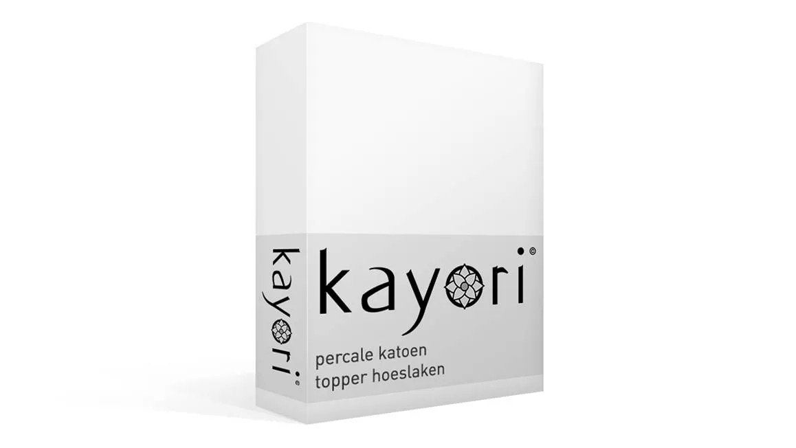 4x Kayori Topper Hoeslaken Shizu Perkal Wit 1-persoons, Huis en Inrichting, Slaapkamer | Beddengoed, Eenpersoons, Nieuw, Ophalen of Verzenden