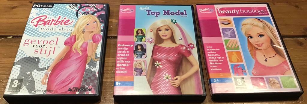 3 BARBIE PC GAMES: OVER BEAUTY EN MODE, Ophalen of Verzenden, Gebruikt, Vanaf 3 jaar