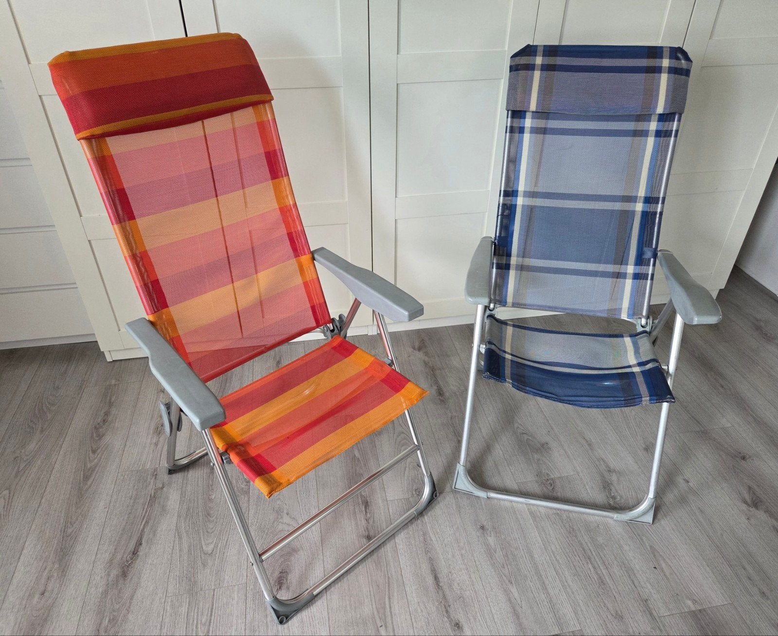 Campingstoelen - Set van 3 opvouwbare stoelen, Ophalen, Gebruikt