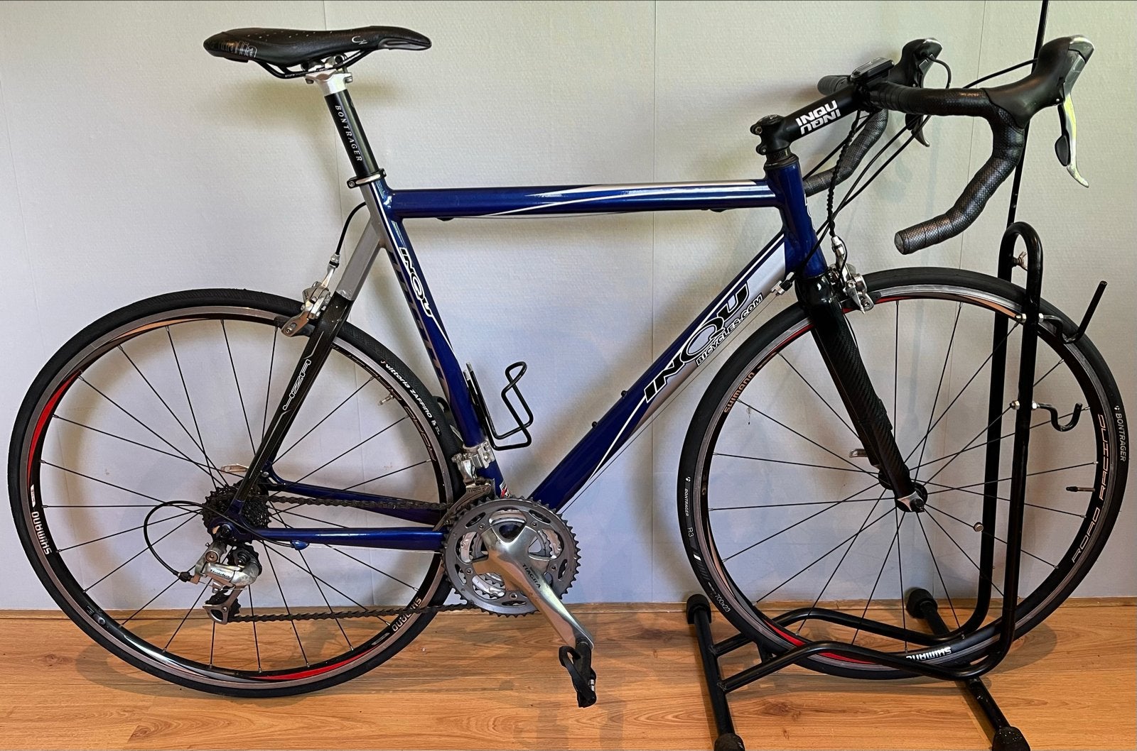 Racefiets wielrenfiets - maat 56, Blauw/Zilver - Goede staat, Fietsen en Brommers, Fietsen | Racefietsen, 28 inch, Gebruikt, Aluminium