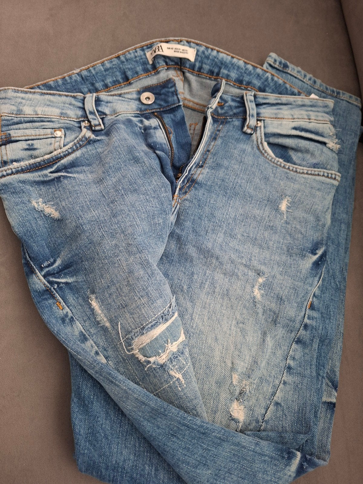Zara spijkerbroek geen gebruik helemaal nieuw mt 40, Blauw, Zara, Ophalen of Verzenden, W28 - W29 (confectie 36)