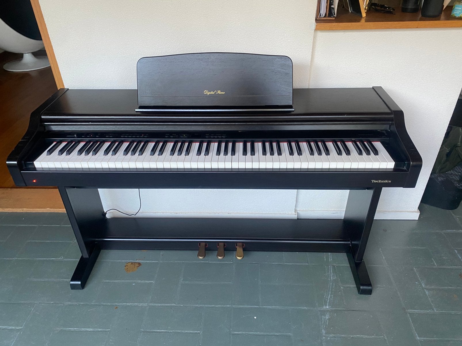 Technics piano PCM Digital piano PX73, Muziek en Instrumenten, Piano's, Ophalen, Gebruikt, Zwart, Digitaal