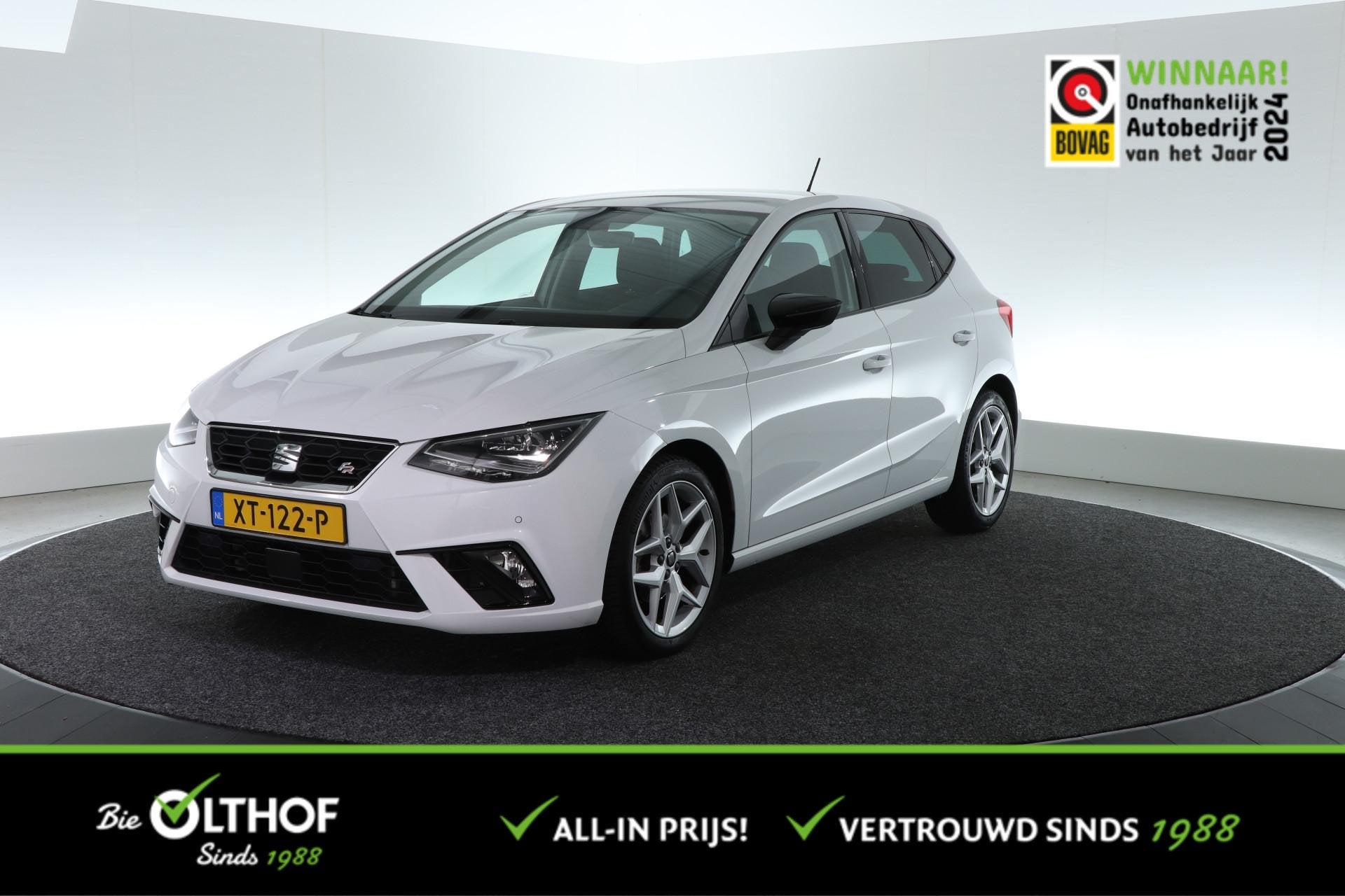 SEAT Ibiza 1.0 TSI FR Business Intense | CARPLAY | CAMERA |, Stof, Gebruikt, Euro 6, 580 kg
