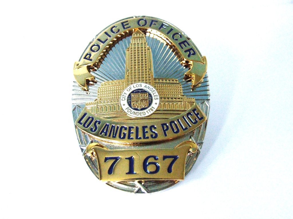 Badge,LAPD,Police,Officer,Los,Angeles,Police,Department, Verzenden, Overige soorten, Amerika, Embleem of Badge