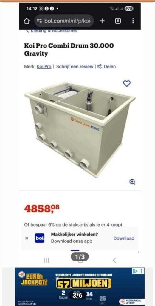 leuk trommelfilter als neiuw type 30.000 zeer leuk filter!, Ophalen, Gebruikt, Vijverfilter