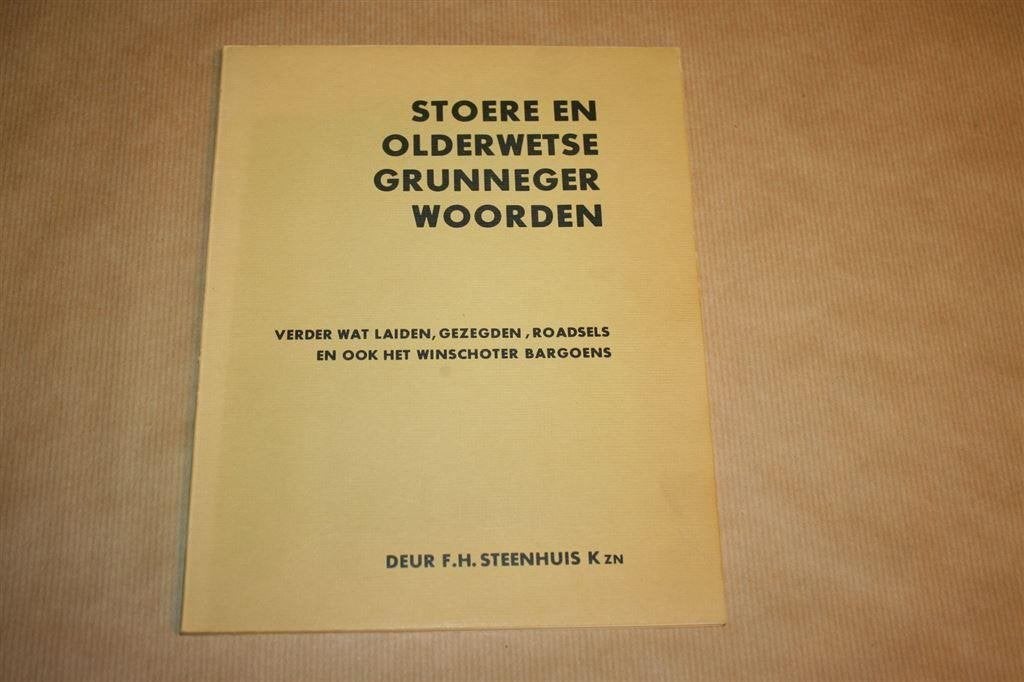 Stoere en olderwetse Grunneger woorden., Boeken, Ophalen of Verzenden, Zo goed als nieuw