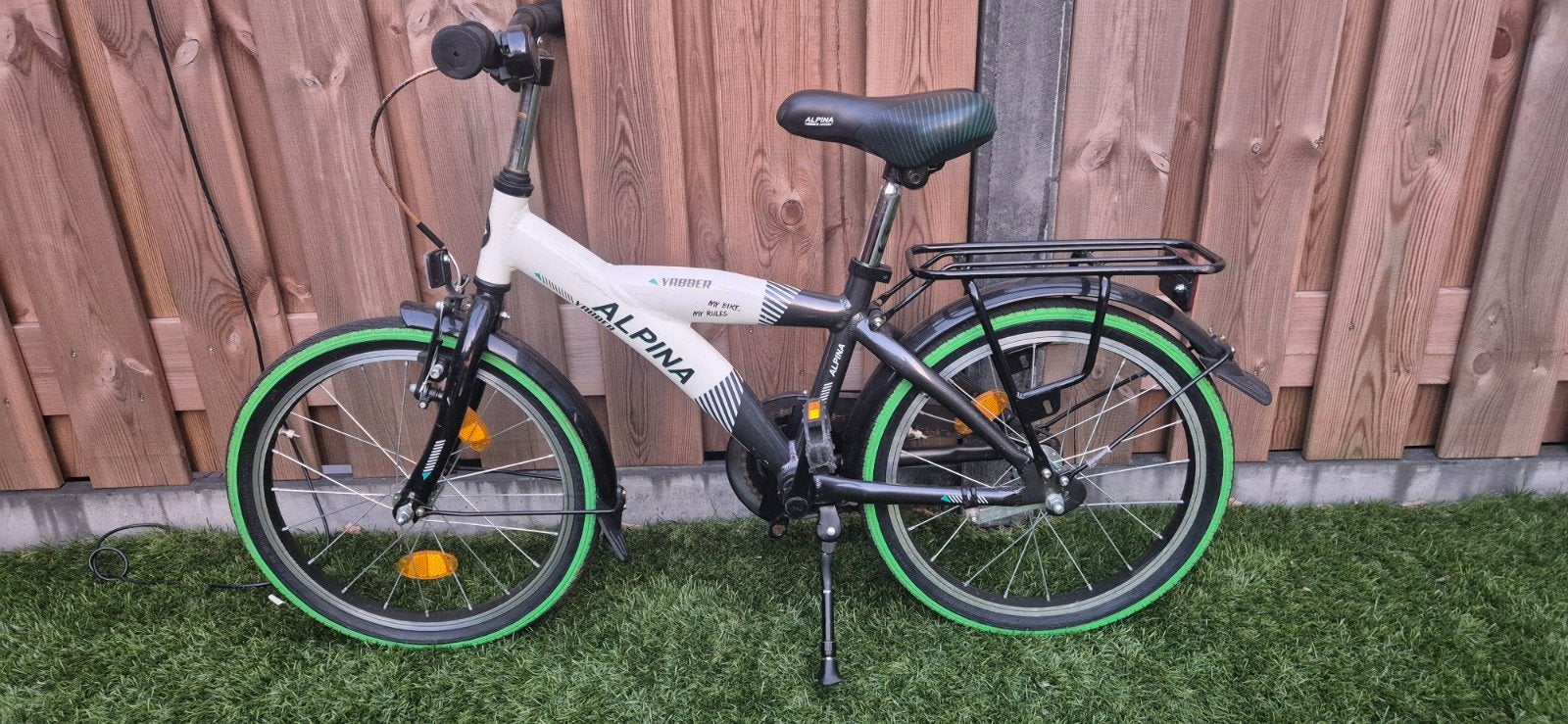 Alpina Yabber 18 inch kinderfiets, Fietsen en Brommers, Fietsen | Kinderfietsjes, Ophalen, Alpino, Schijfrem, 16 tot 20 inch