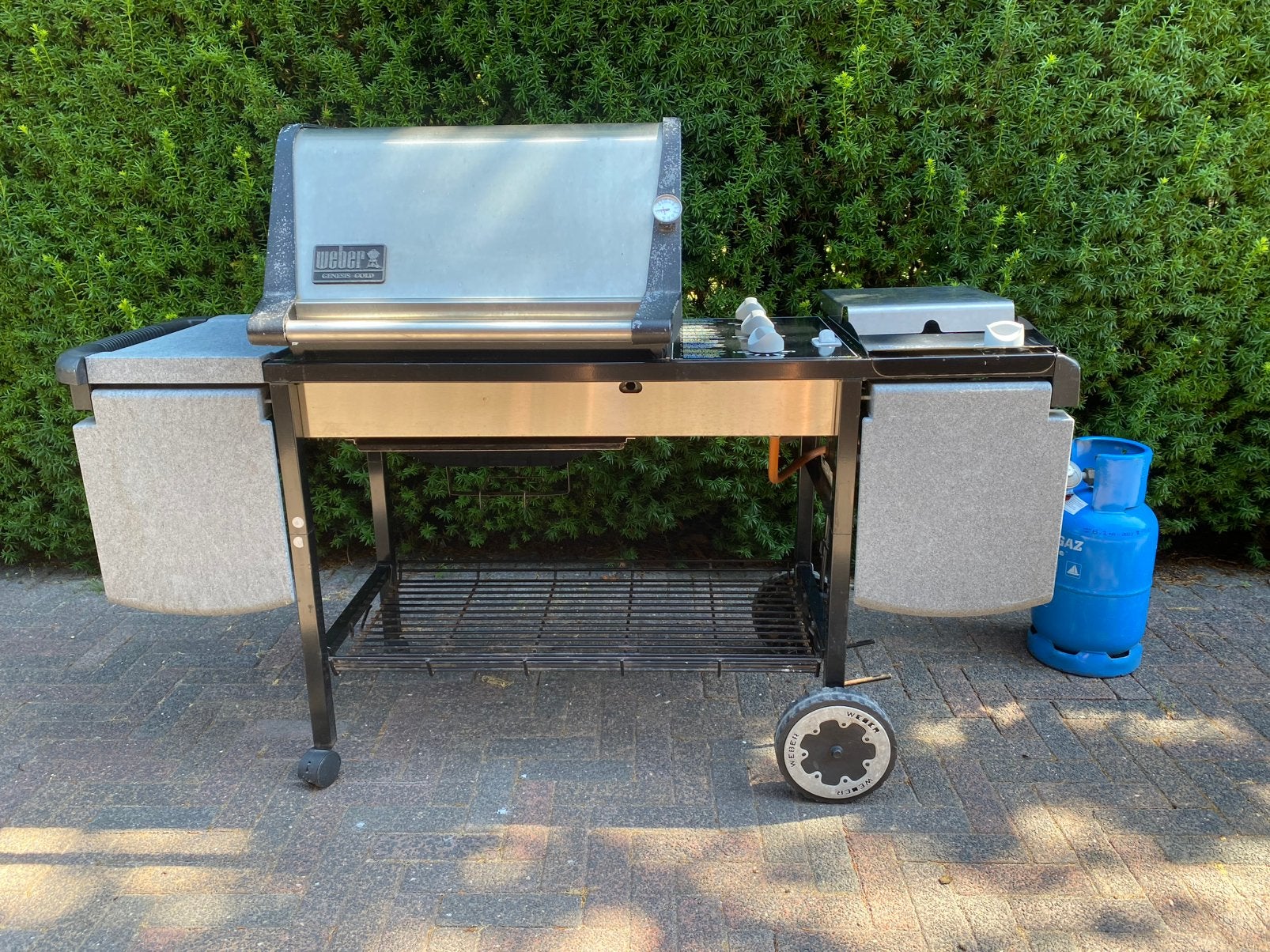 Weber Genesis Gold C gasbarbecue -topkwaliteit- nette staat, Ophalen, Gebruikt