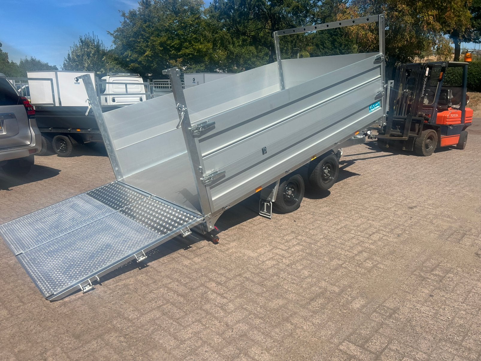 Twin trailer, Auto diversen, Aanhangers en Bagagewagens, Ophalen, Nieuw