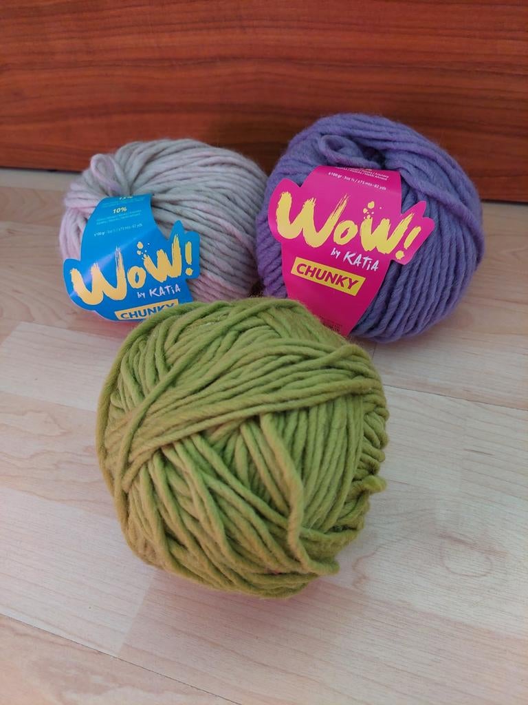 Katia Wow chunky 3x  wol alpaca, Ophalen of Verzenden, Nieuw, Breien of Haken, Wol of Garen