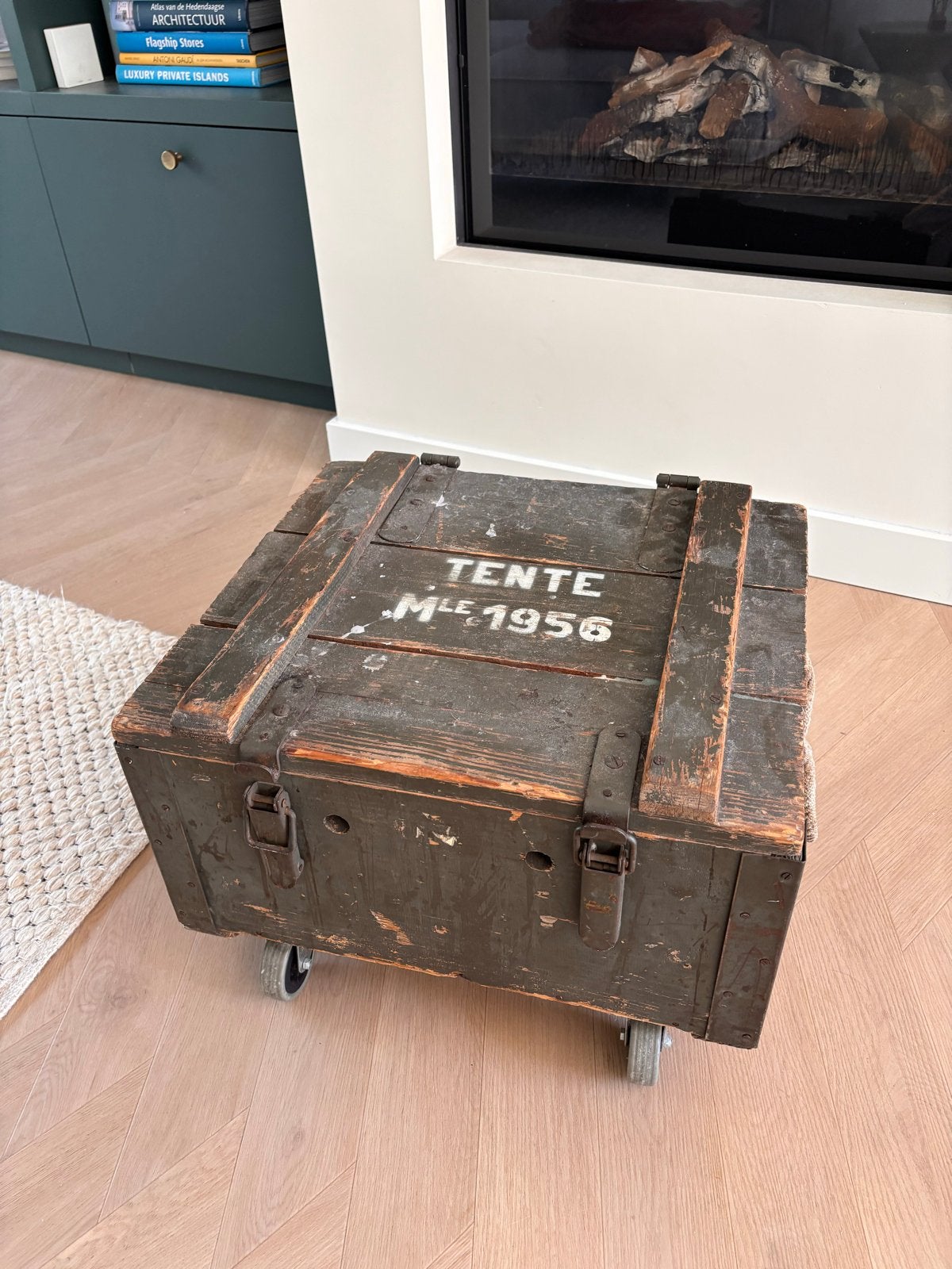 Vintage Legerkist op Wielen - TENTE MLE 1956, Ophalen