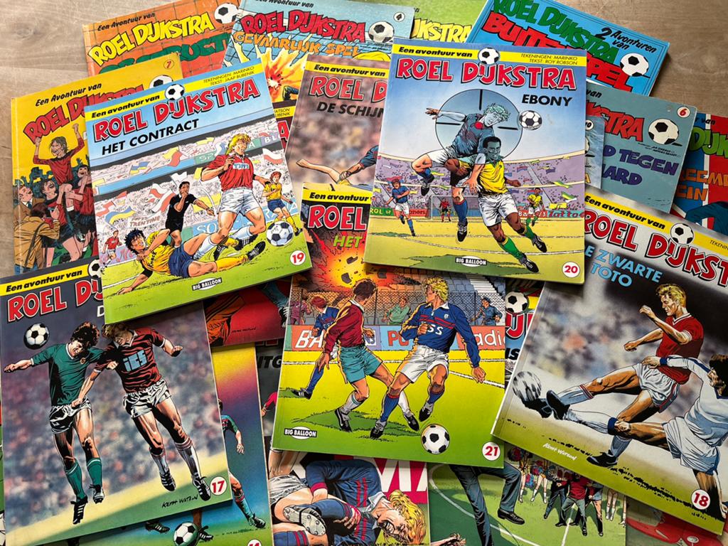 Complete serie Roel Dijkstra stripboeken deel 1 t/m 21, Complete serie of reeks, Ophalen of Verzenden, Gelezen