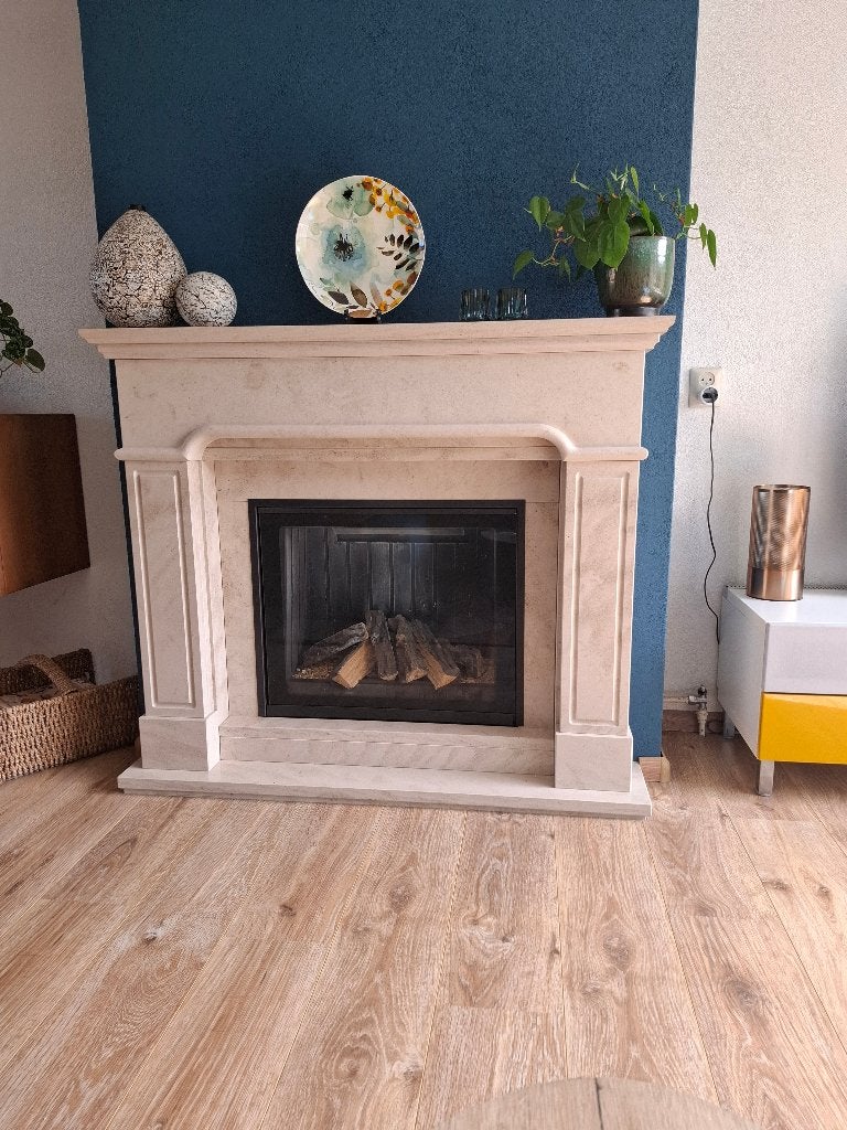 Gashaard met schouw, Huis en Inrichting, Haarden, Ophalen, Gebruikt, Inbouwhaard, Gashaard